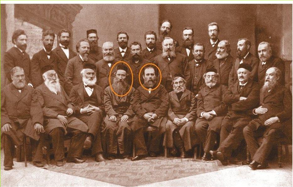 (בספר תמונה) המשתתפים בוועידת קטוביץ, 1884